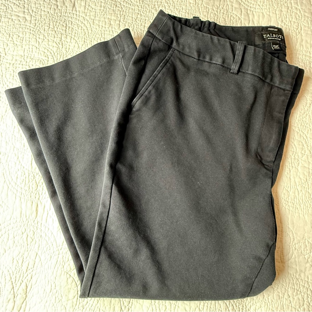 Talbots Cotton Women's Black Ankle Pants
